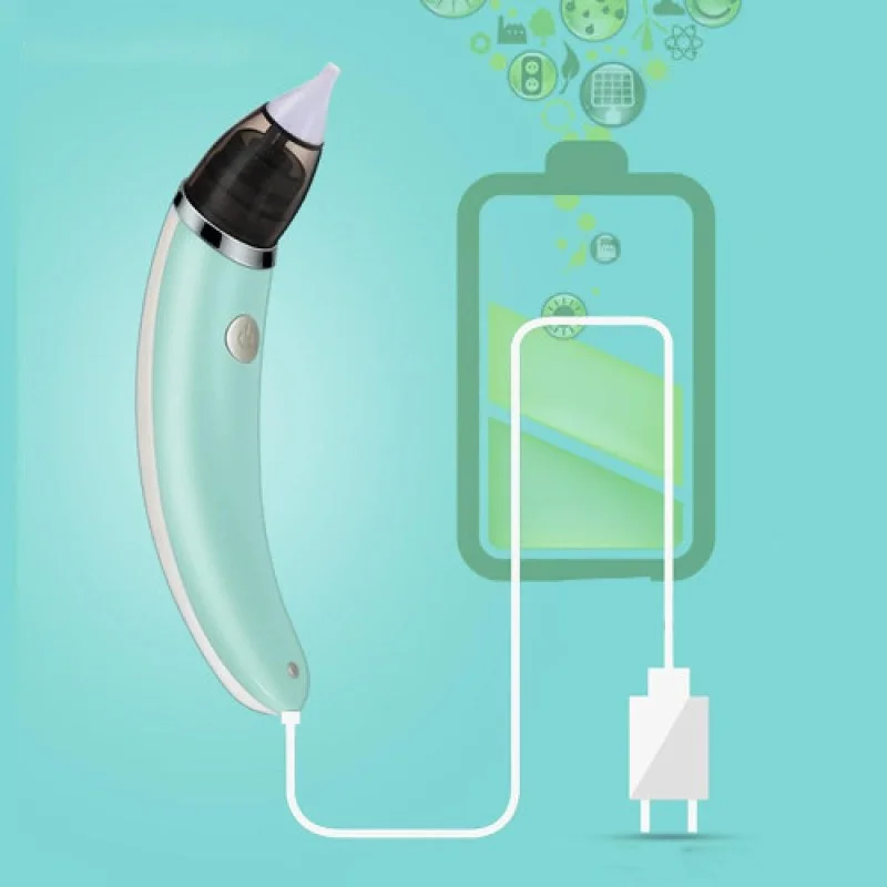 Electric Baby Nasal Aspirator | USB Rechargeable Nose Cleaner with 5 Suction Levels for Newborns & Kids