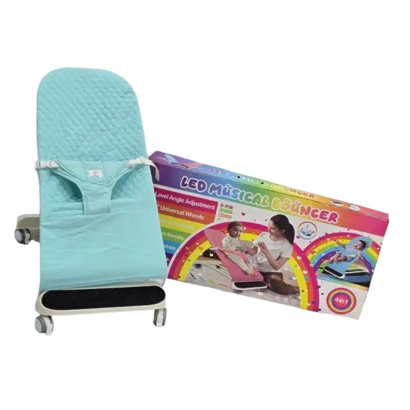 Premium Baby Swing & Rocker Chair with LED Lights & Built-in Speaker – Infant Rocking Seat