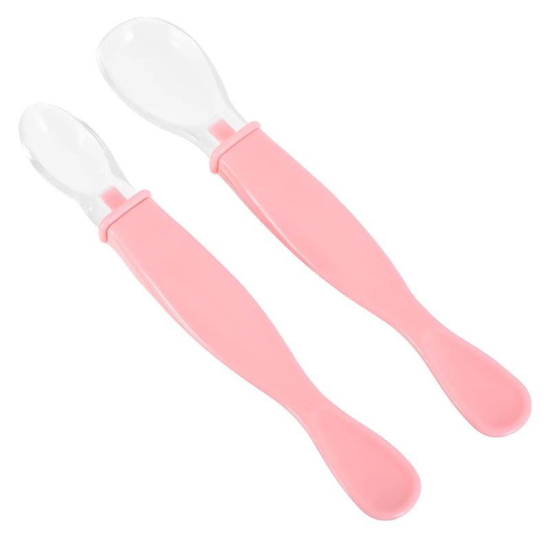 2-Piece Cute Baby Silicone Spoon Set – Soft Feeding Spoons for Infants & Toddlers