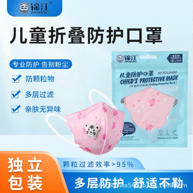 2-Piece Kids Face Mask – 5-Layer Protective Mask, CE Approved Children’s Safety Mask