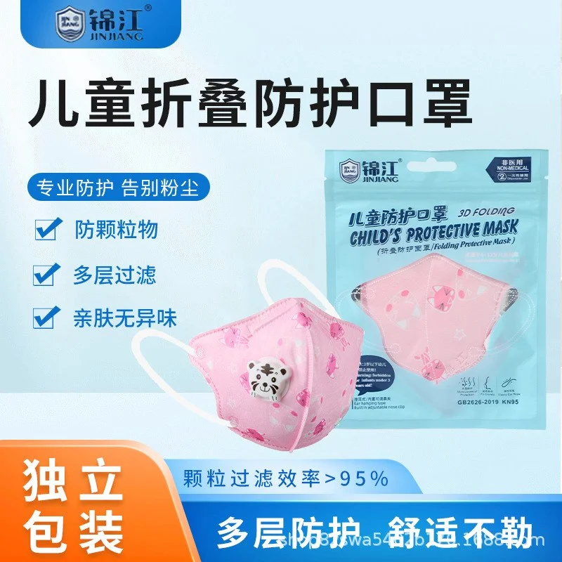 2-Piece Kids Face Mask – 5-Layer Protective Mask, CE Approved Children’s Safety Mask