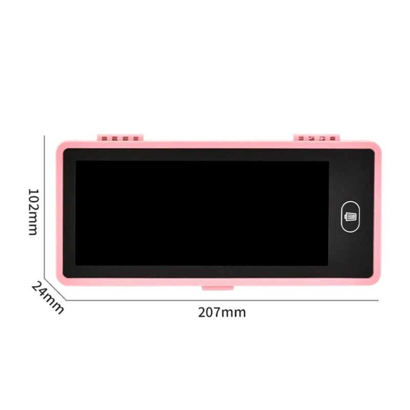 2-in-1 LCD Screen Pencil Case – Cute Large Capacity Pen Box & Reusable Writing Pad