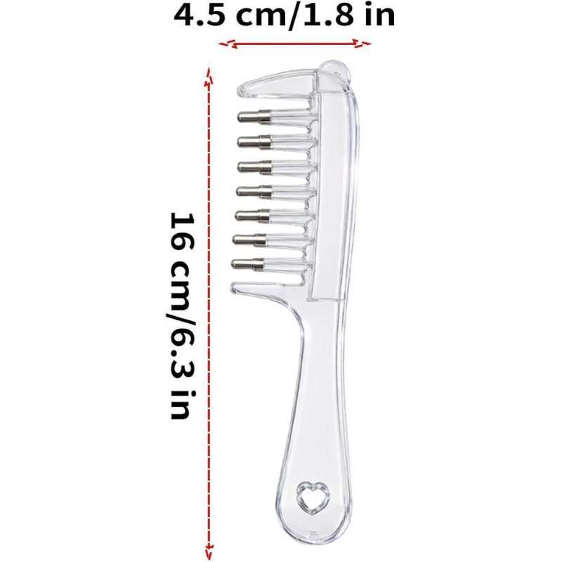 Portable Transparent Hair Root Comb Applicator | Scalp Massage Hair Oil & Serum Brush