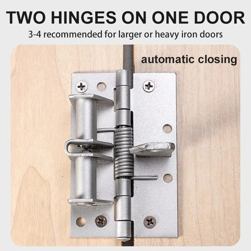 3-in-1 Automatic Self Door Closer & Spring Hinge 90 Degree Positioning-001002