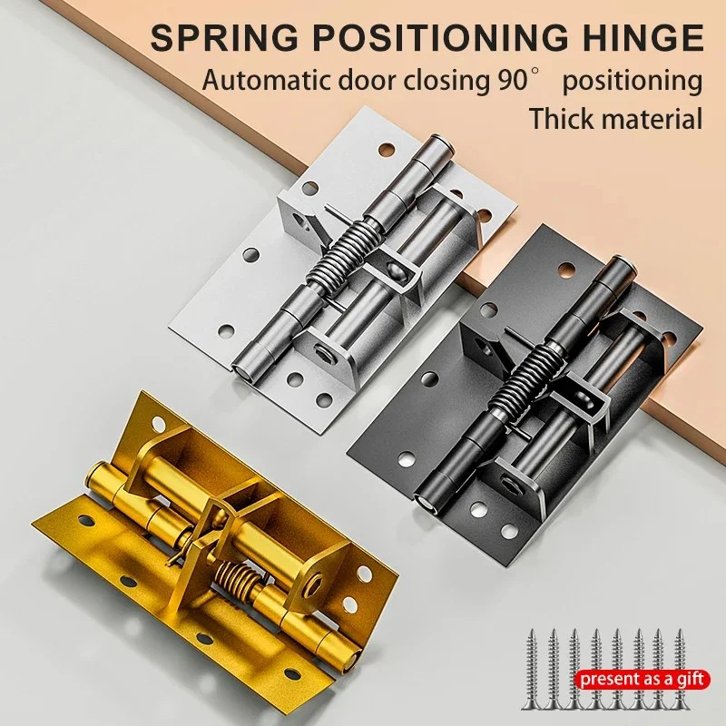 3-in-1 Automatic Self Door Closer & Spring Hinge 90 Degree Positioning-001002
