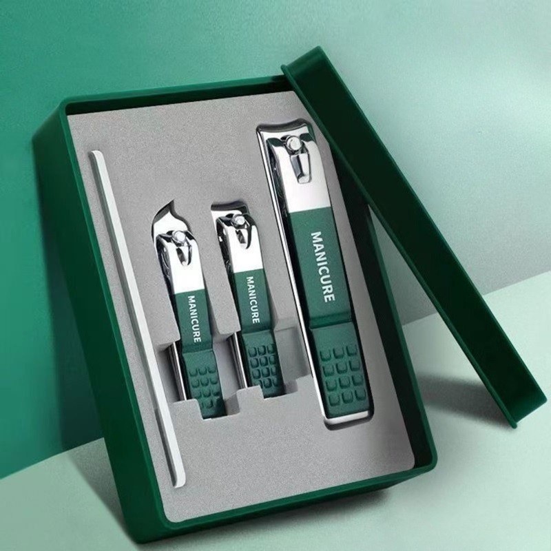 4Pcs Stainless Steel Nail Clippers Set HB026 | Manicure & Pedicure Nail Care Kit