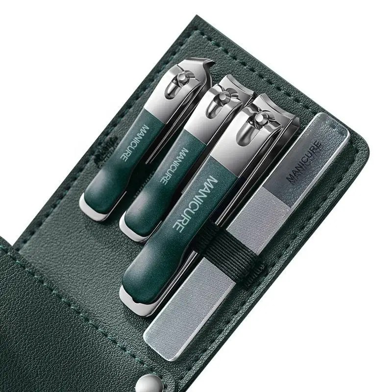 4Pcs Portable Manicure Nail Clipper Set | Compact Nail Care & Grooming Kit