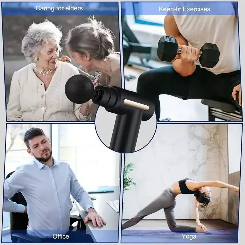 Electric Vibration Massage Gun | Portable Muscle Relaxation & Body Massager