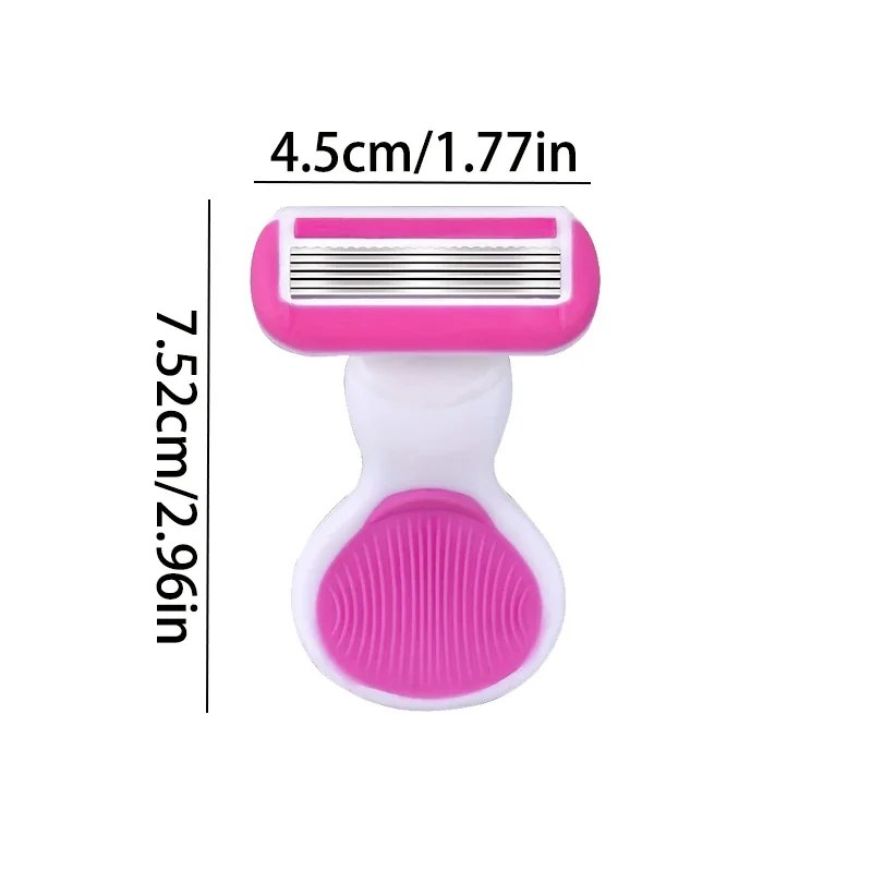 6-Layer Lady Portable Shaver Travel Set | Mini Razor Hair Removal & Soap Case Kit