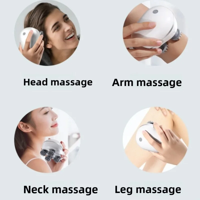 Rechargeable Head & Body Massager with Infrared Therapy | Full Body Relaxation Massager