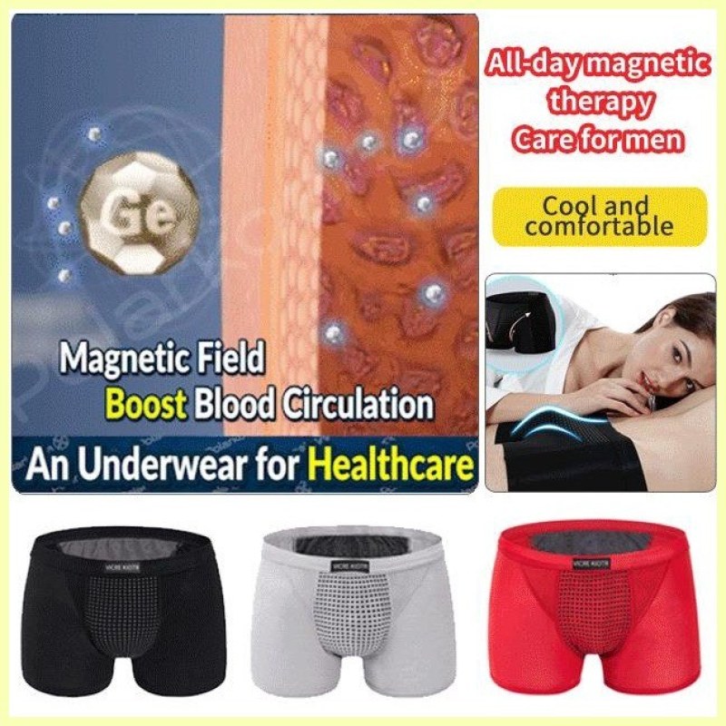 Viane Klcin Mens Magnetic Cotton Boxer | Antibacterial Free Size Underwear