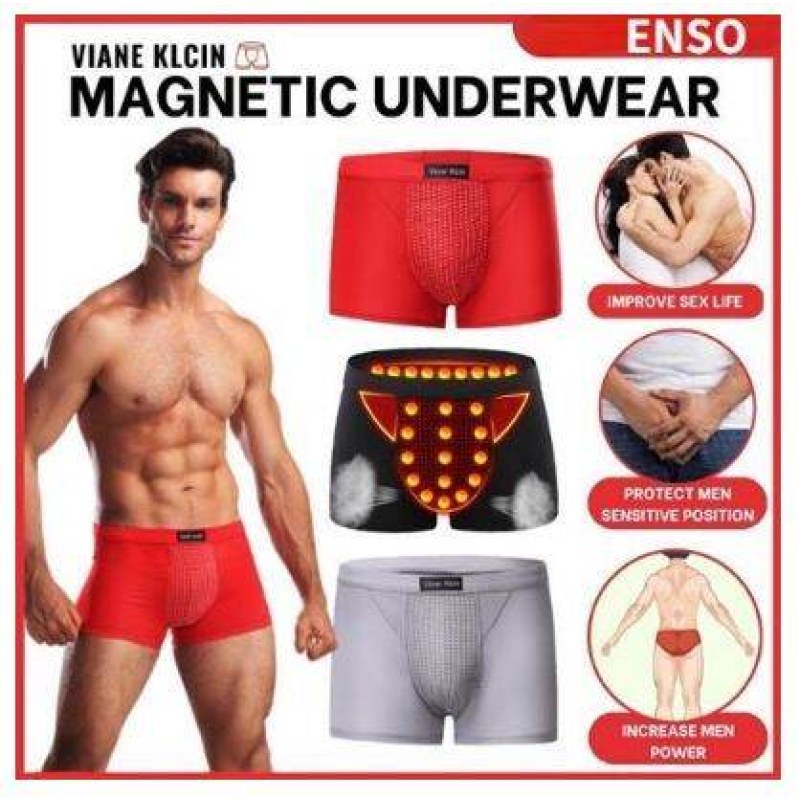 Viane Klcin Mens Magnetic Cotton Boxer | Antibacterial Free Size Underwear